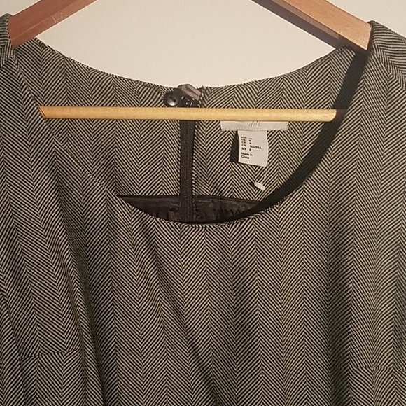 NWOT Gray Herringbone Sheath - Picture 2 of 4